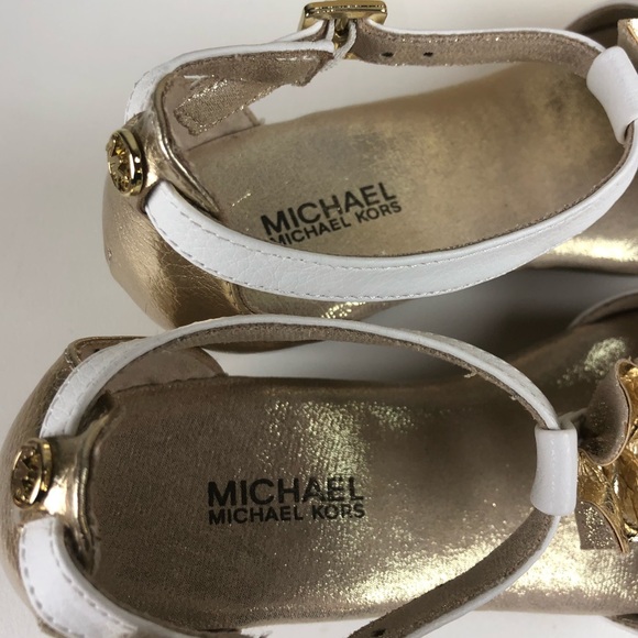 Michael Kors Cate Nicki Peep Toe Wedge Sandals NIB - Picture 3 of 8